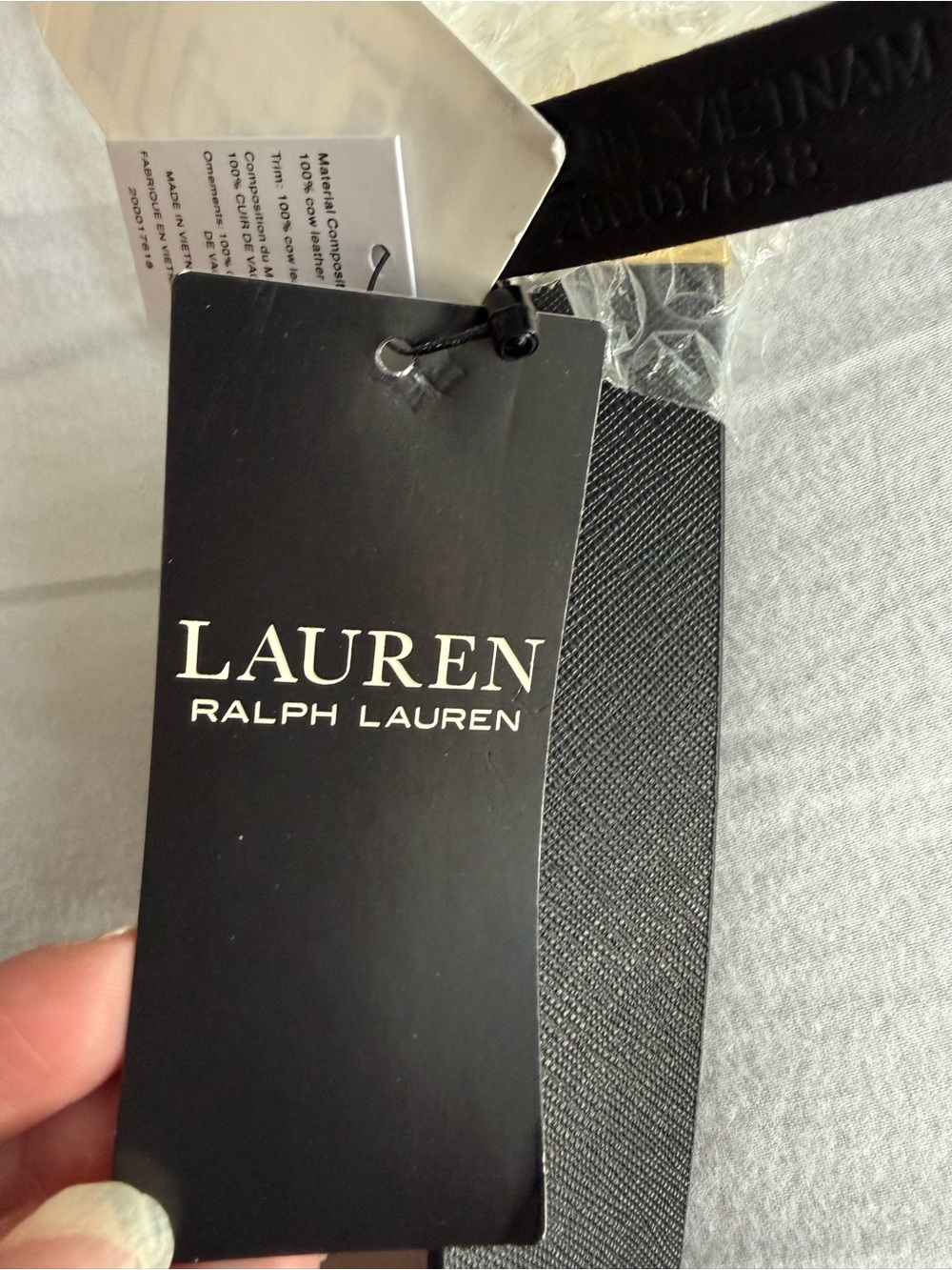 Lauren Ralph Lauren NWT Women’s Reversible Black Tan Crosshatch Leather Belt XS - Picture 5 of 7